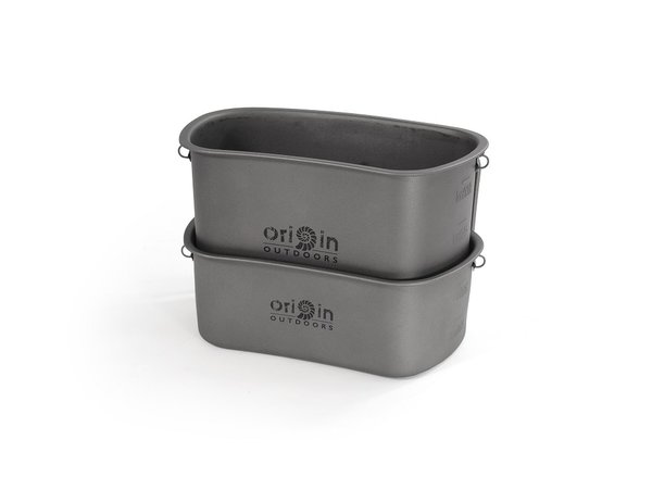 Origin Outdoors Titan 'Camping-Mess-Kit' - 750 ml + 400 ml