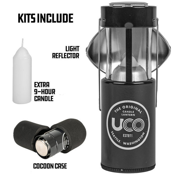 UCO Candle Lantern Set - grey