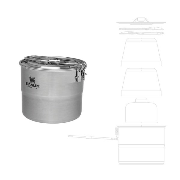 ADVENTURE STAINLESS STEEL COOK SET FOR TWO 10-09997-003