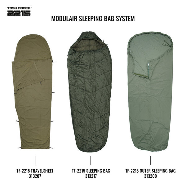 Task Force 2215 Funda Vivac. Protección ideal para sacos de dormir Impermeable Verde 313200