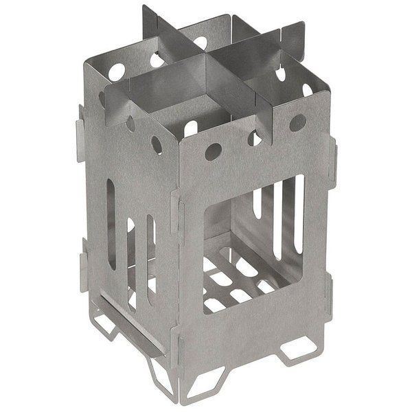 Item-No.: 33692B Outdoor Stove, "Hobo", large, Stainless Steel