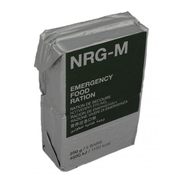 NRG-M Ración de alimentos de emergencia 250 g