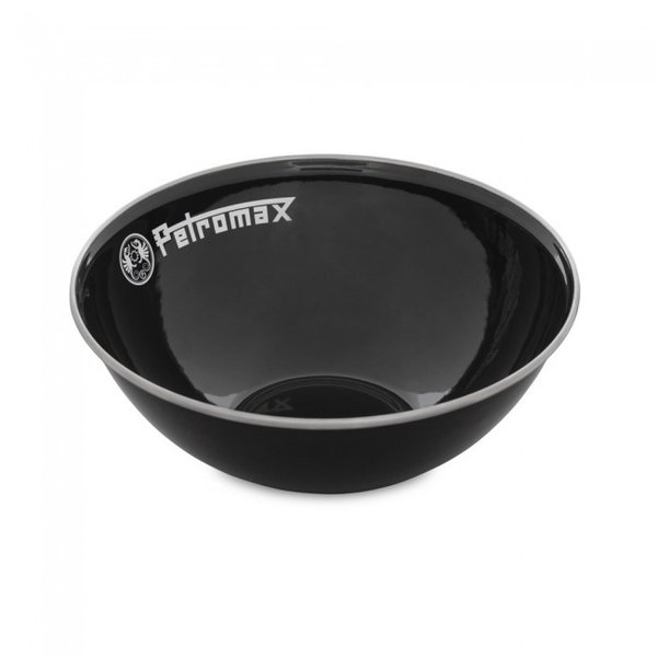 Petromax Bowl Cuenco de Esmalte Retro Negro 1 L. 2 unidades. Px-bowl-1-s
