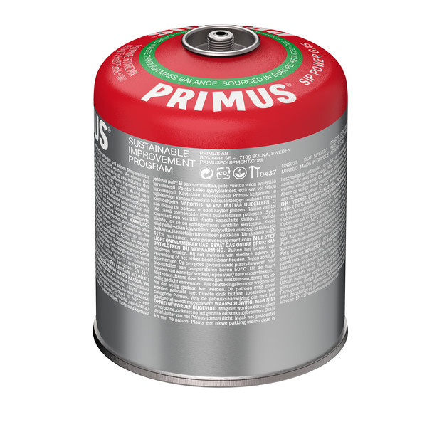 Primus SIP Power Gas 450 g. Rango de temperaturas de uso: 25ºC -15ºC.