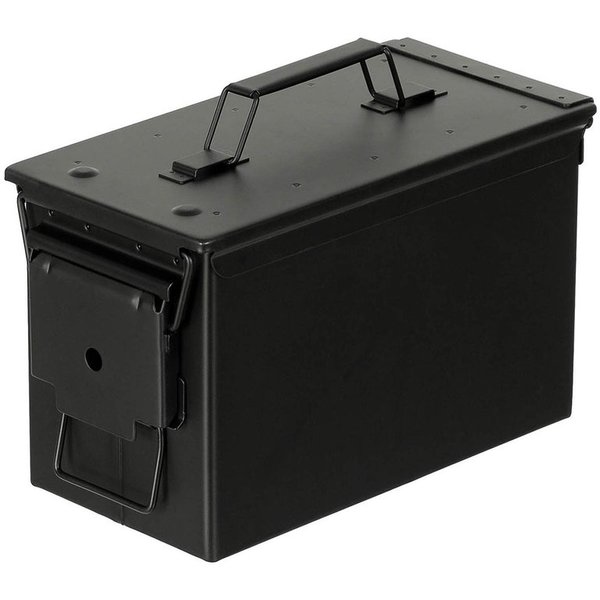 MFH Ammo Box Original. Caja de Munición de Metal cal. 50 M2A1 NUEVA Negra Ref 27148A