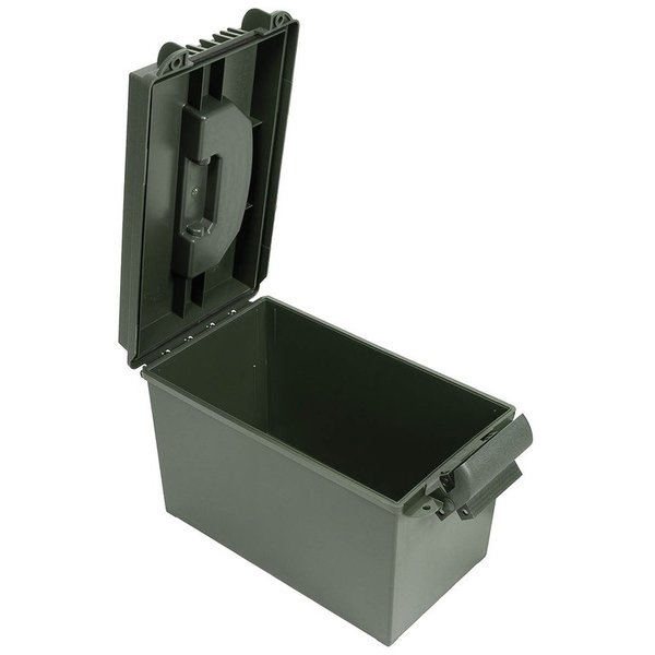 MFH U.S. Ammo Box Plastic Cal. 50 mm olive. Caja de plástico para municiones 27156