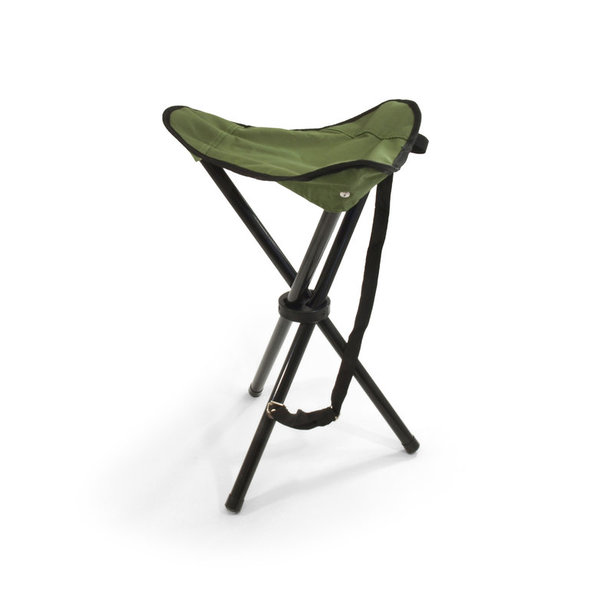 Basic Nature Silla Plegable Acero Tripod stool Verde 792 g 591103