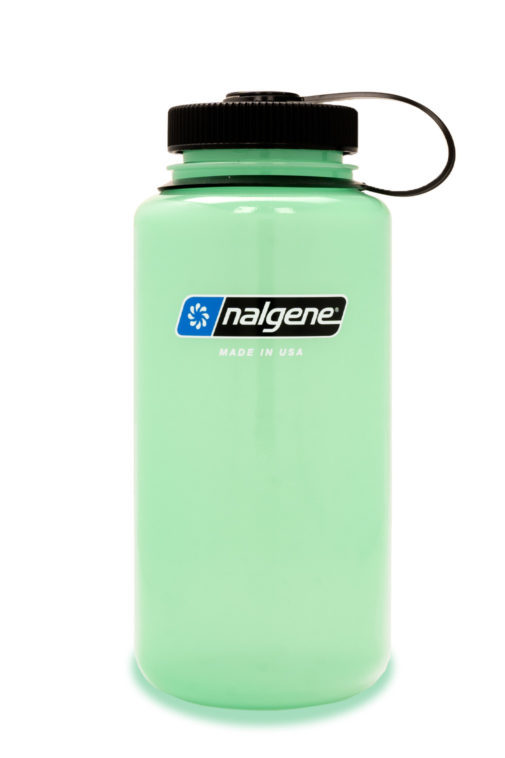 Nalgene Glow Green WM Sustain. Botella reutilizable 1 l boca ancha. Brilla en la oscuridad 2020-4032