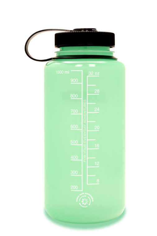 Nalgene Glow Green 32oz/1L Wide Mouth Sustain Water Bottle 2020-4032