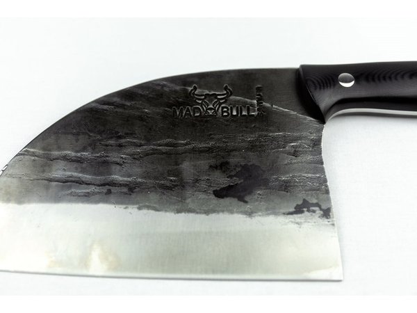 Samura MAD BULL CHOPPER MANNAIA G-10 BLACK (Cleaver) Cuchillo de Cocina Serbio 18 cm. SMB-0040B