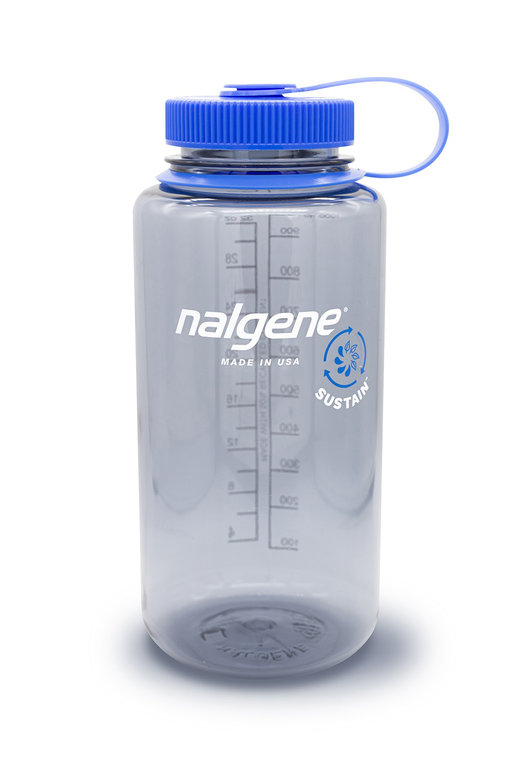 Nalgene WM Sustain 1 L Gris. Botella boca ancha con un 50% de contenido reciclado