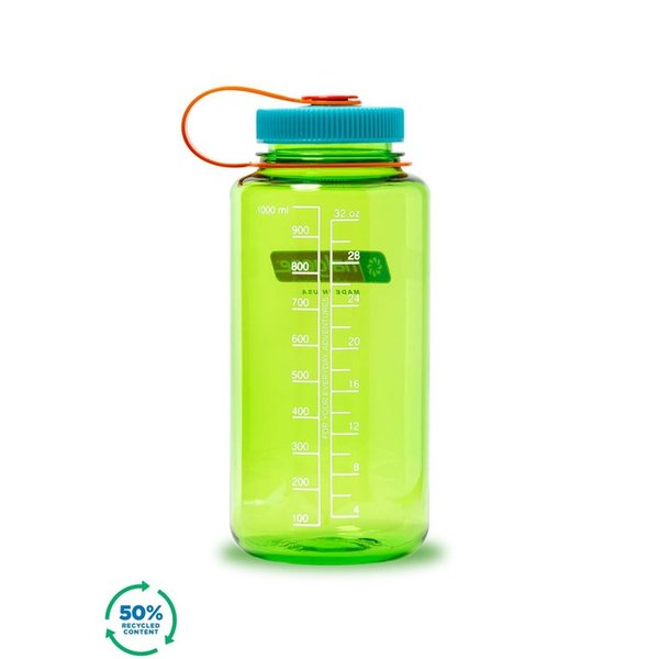 Nalgene WM Sustain 1 L Pear. Botella boca ancha con un 50% de contenido reciclado NL20204532