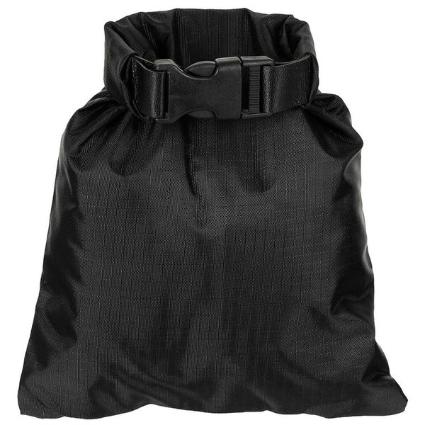 MFH Drybag 1 l Petate negro. La impermeabilidad es imprescindible. 30510A