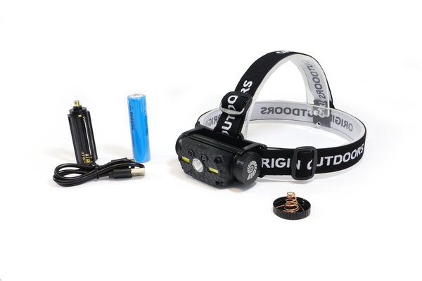 Origin Outdoors Sensor 800 Lumen Frontal LED con batería 18650 para actividades al aire libre 012580
