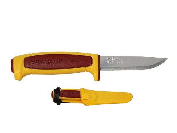 Morakniv Basic 546 Edición Limitada 2023 Rojo/Amarillo con Seguridad Cuchillo Acero Inoxidable 14150