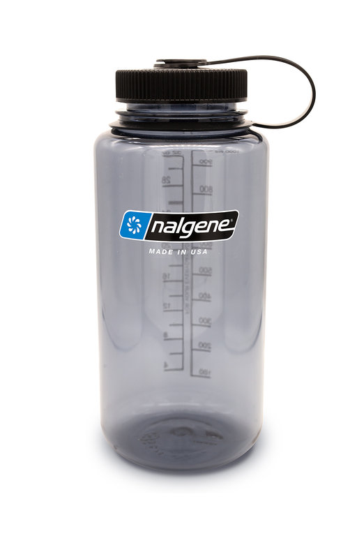 Nalgene WM Sustain 1 L Gris/Negro. Botella boca ancha con un 50% de contenido reciclado 682021-0333