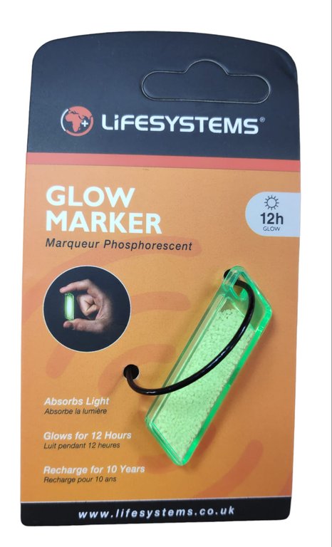 Lifesystems Glow Marker Verde llavero y marcador recargable 42405
