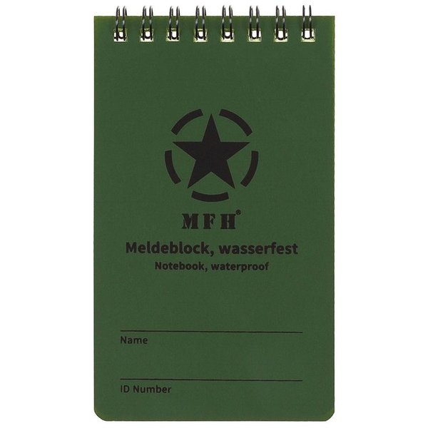 MFH Cuaderno Impermeable y Compacto - ¡Siempre Preparado para Capturar Ideas! 37505